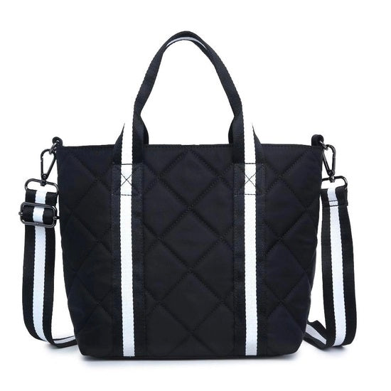 Quilted Nylon Mini Tote Bag