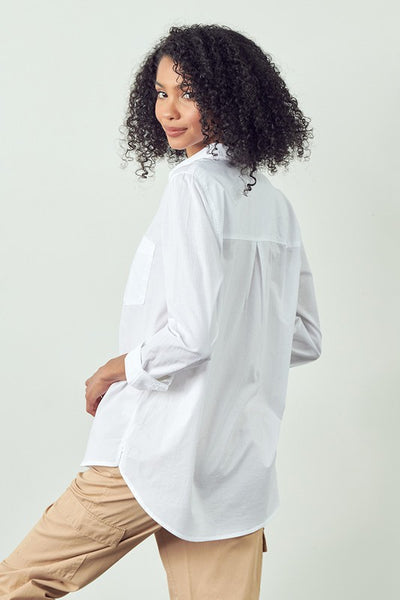 Cotton Twill Button Up Shirt