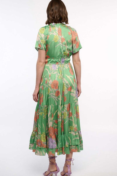 Tropical Floral Tiered Dress - FINAL SALE