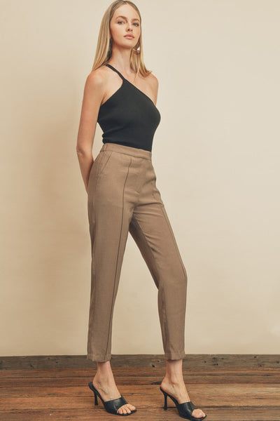 Seamed Cropped Trousers