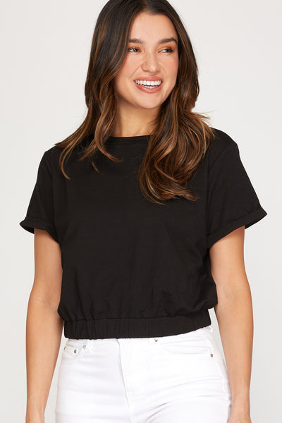 Elastic Hem Tee