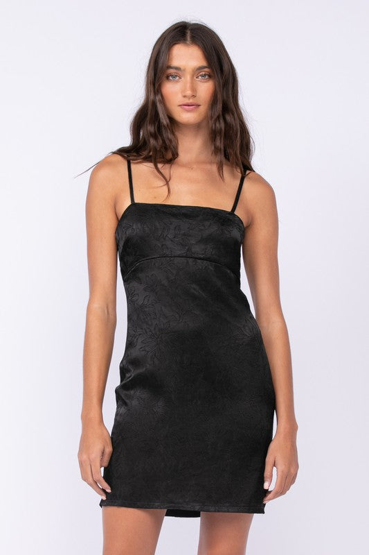 Jacquard Open Back Dress