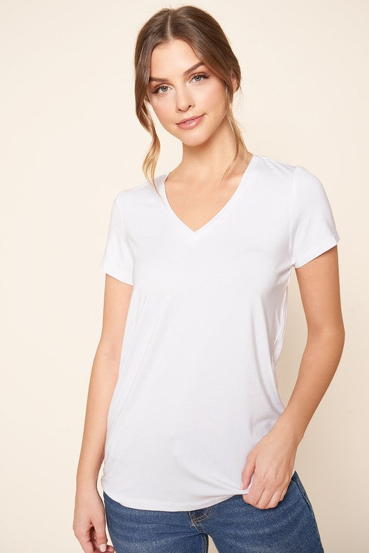V-Neck Jersey Tee