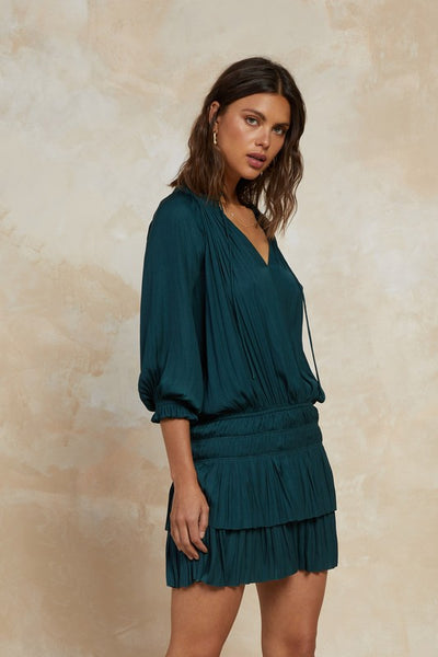 Pleated Ruffle Dress - FINAL SALE