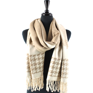 Houndstooth Shimmer Scarf